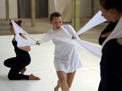 „Schwarze Linie – weißer Kreis – roter....“ | 2016 (Foto: Uwe Nimmrichter)